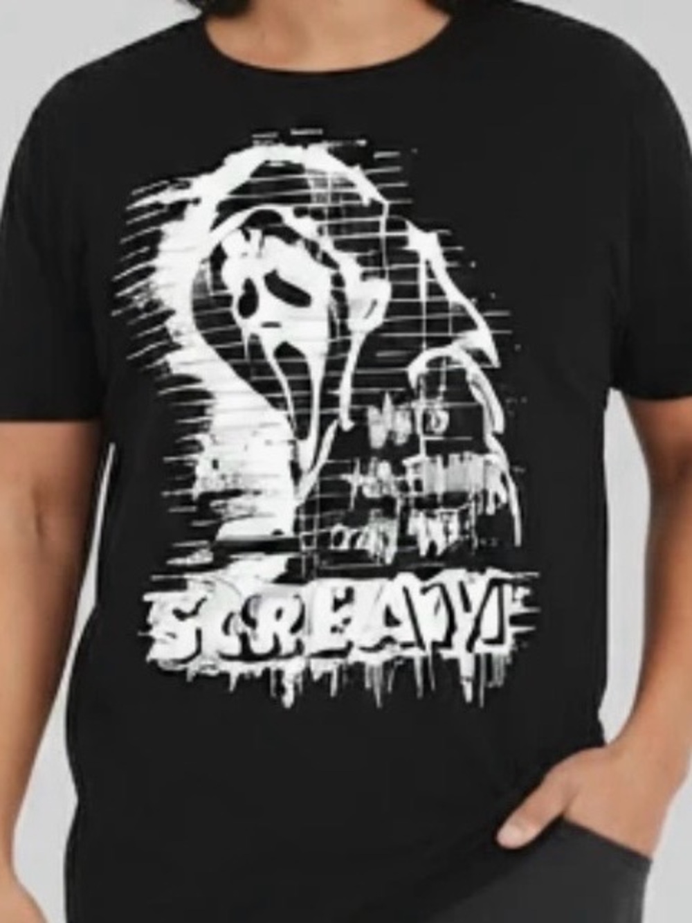 Scream VI Ghost Face Graphic T-Shirt Black XXXL 100% Cotton Officially License